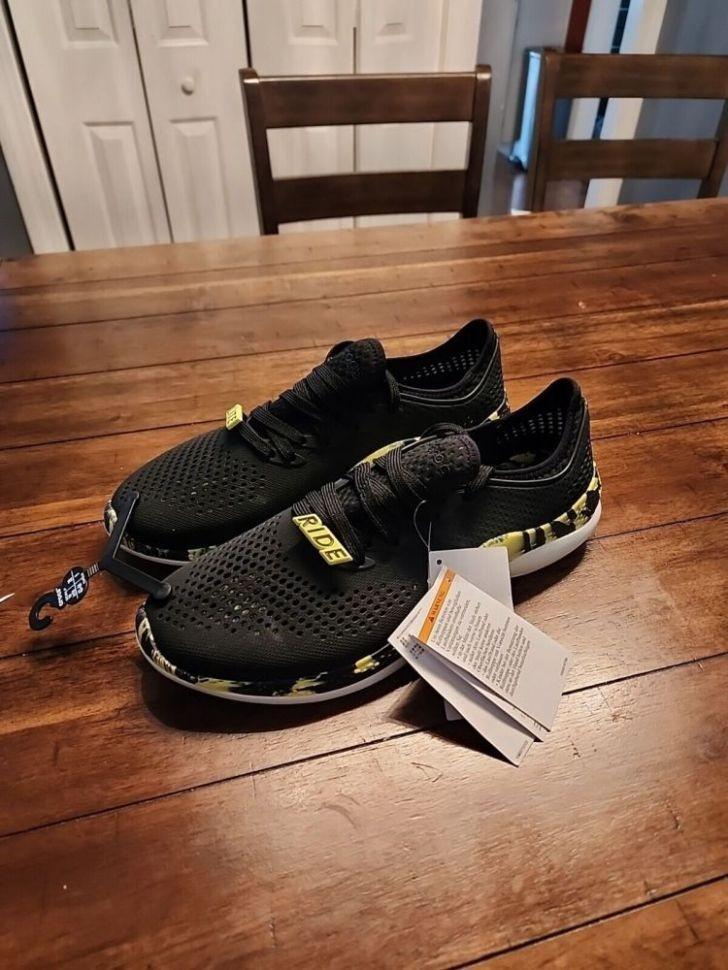 Кросівки чоловічі Crocs Literide 360 Pacer Marblet р. 43-44 Чорний (9658) - фото 11