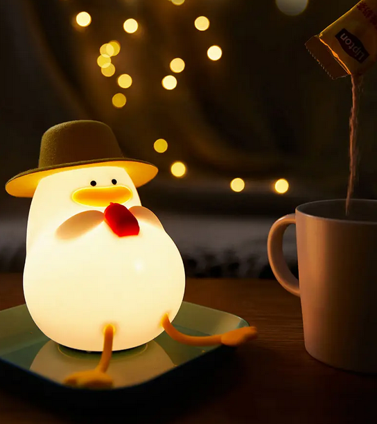 Нічник дитячий Качка силіконовий Білий (L-1921) - фото 6 Нічник дитячий Качка силіконовий Білий (L-1921) - фото 6