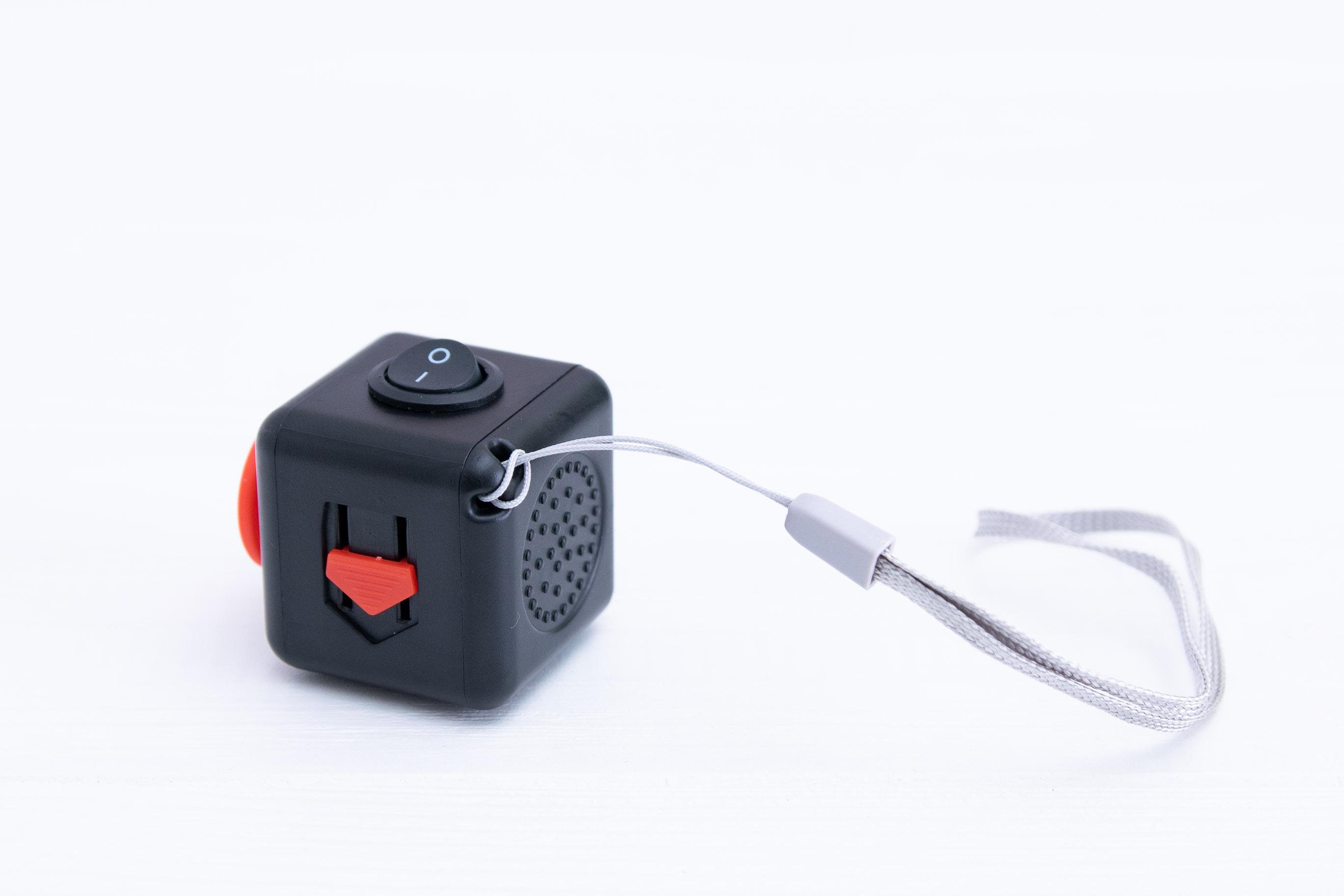 Кубик антистресс Fidget cube нестандартный Black/Red - фото 4