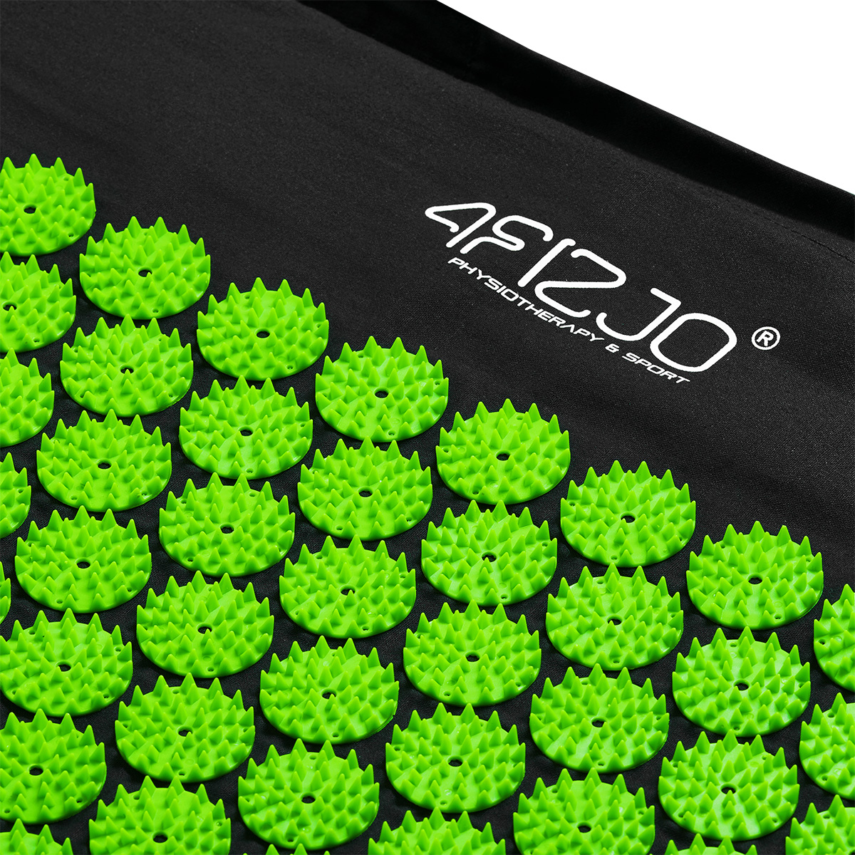 Коврик акупунктурный 4fizjo с валиком 128x48 см Black/Green (4FJ0048) - фото 5