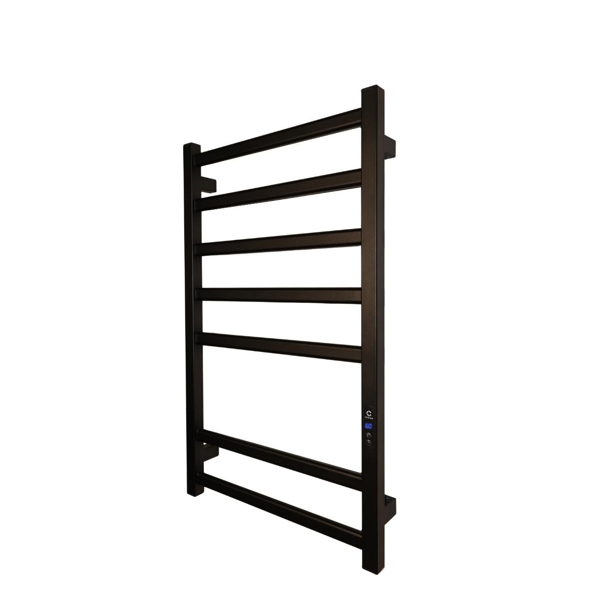 Рушникосушарка електрична Carino Alba з термоконтролером та дисплеєм 790x490 мм Чорний матовий (AL7949DВM)