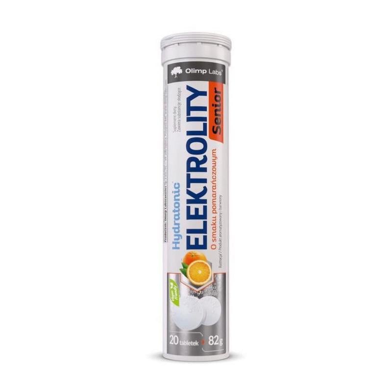 Электролиты в шипучих таблетках с витамином C Olimp Electrolytes Senior 20 табл. Груша