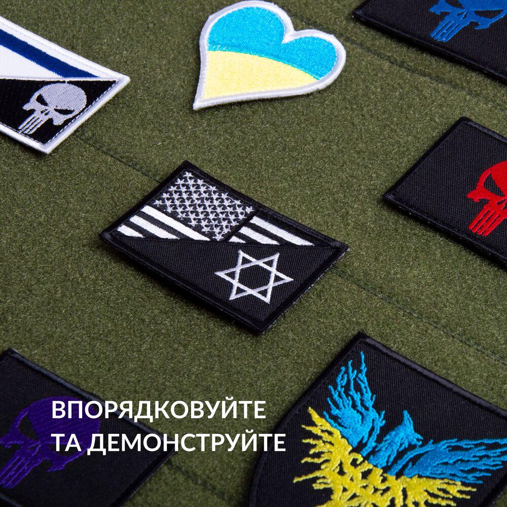 Стенд-панель для шевронів IDEIA з 2 шевронами 61х92 см Мультикам степ (25007) - фото 6