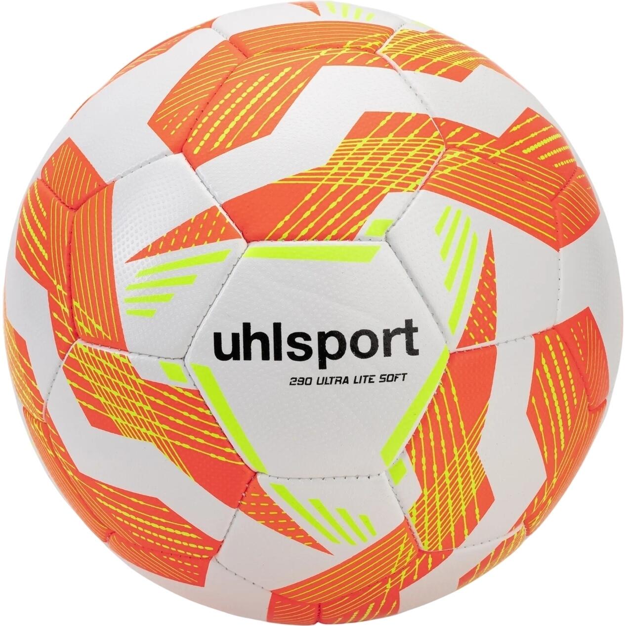 Футбольный мяч облегченный Uhlsport ULTRA LITE SOFT 290 бело-оранжево-желтый Размер 3 1001773 01