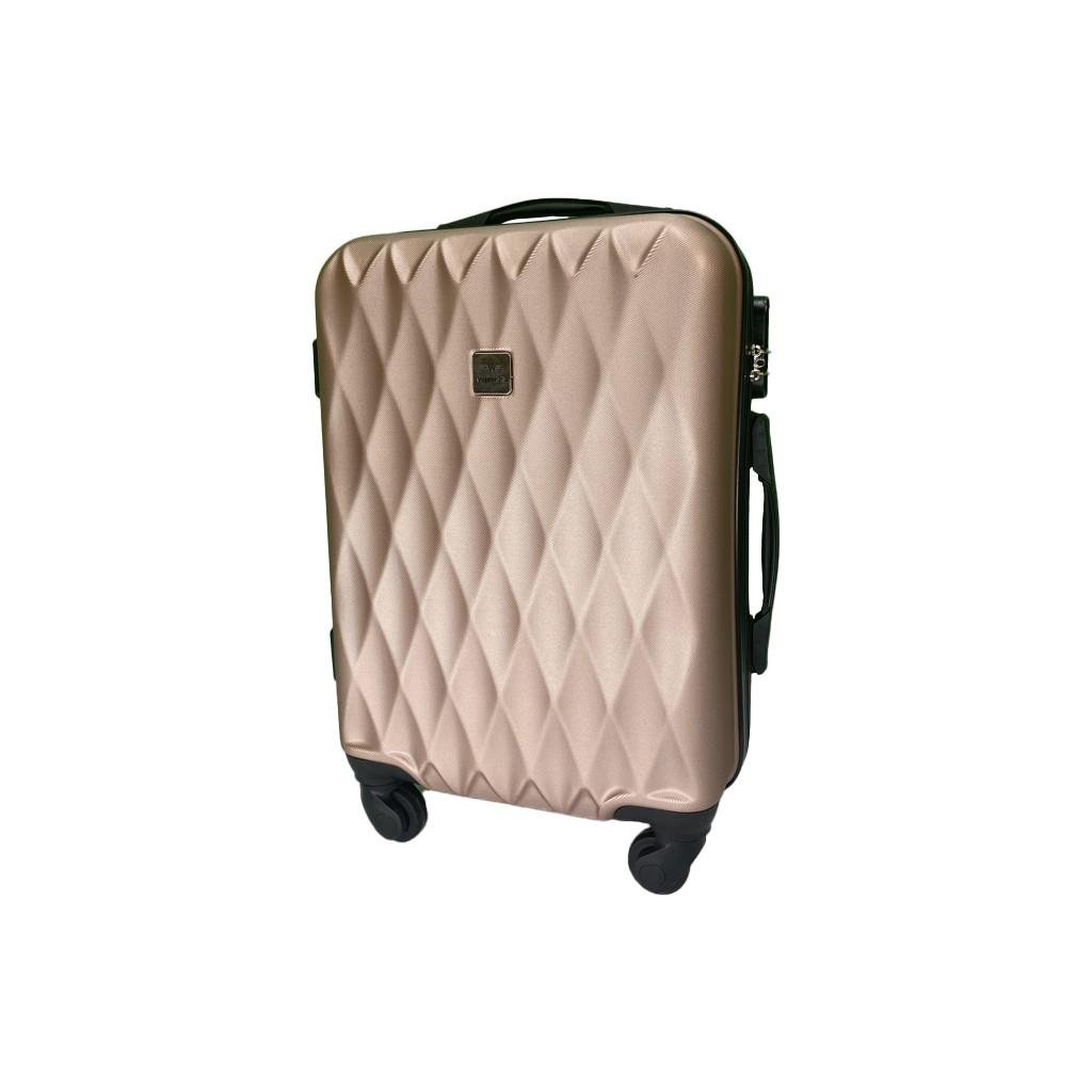 Валіза Wings пластиковa 190 АВС M Пудровий