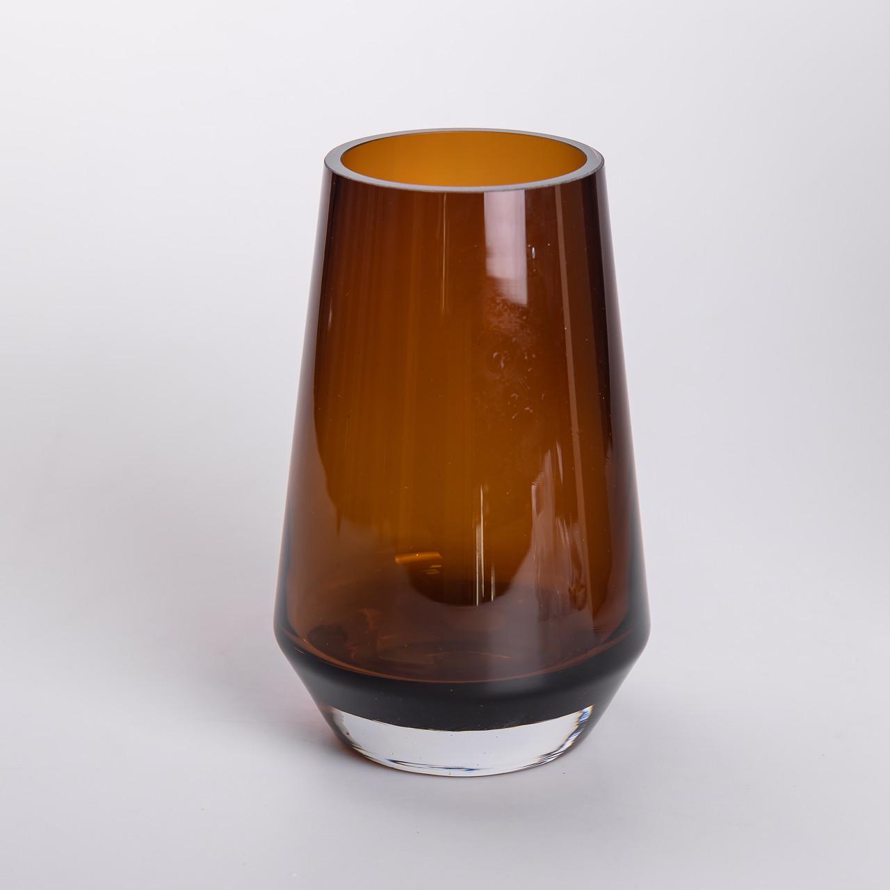 Ваза для цветов стеклянная Botanica 22 см Коричневый (27968906)