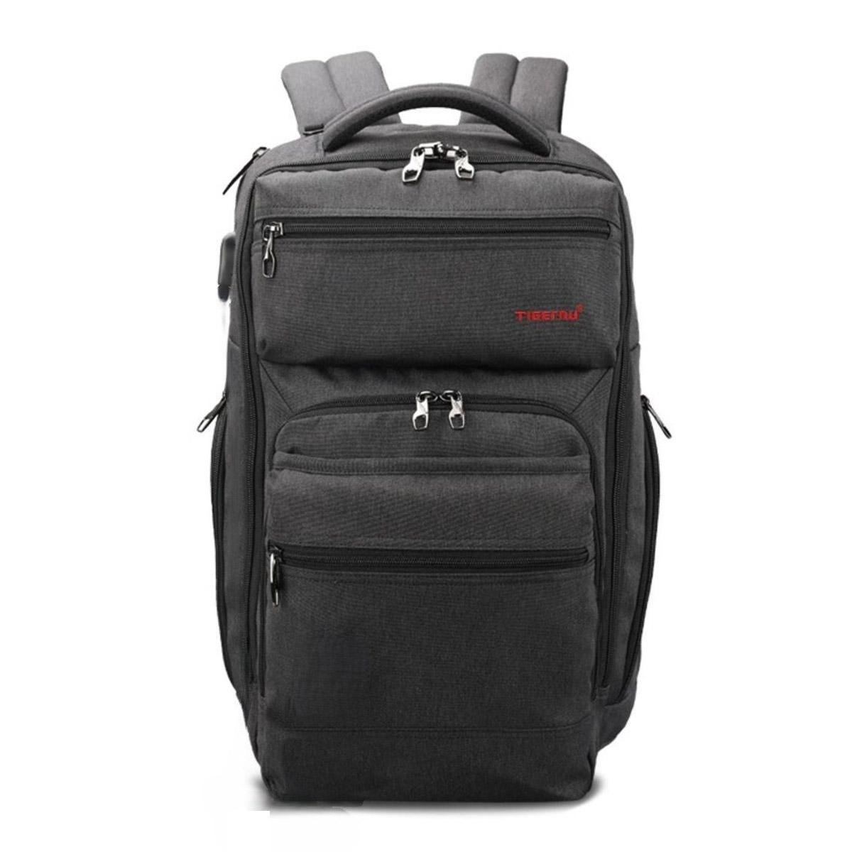 Міський рюкзак Tigernu T-B3242 для ноутбука 15,6" з USB 25 л + кодовий замок Темно-сірий (1771) Міський рюкзак Tigernu T-B3242 для ноутбука 15,6" з USB 25 л + кодовий замок Темно-сірий (1771)