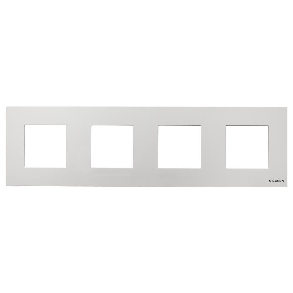 Рамка ABB Zenit 4-а Білий (2CLA227400N1101)