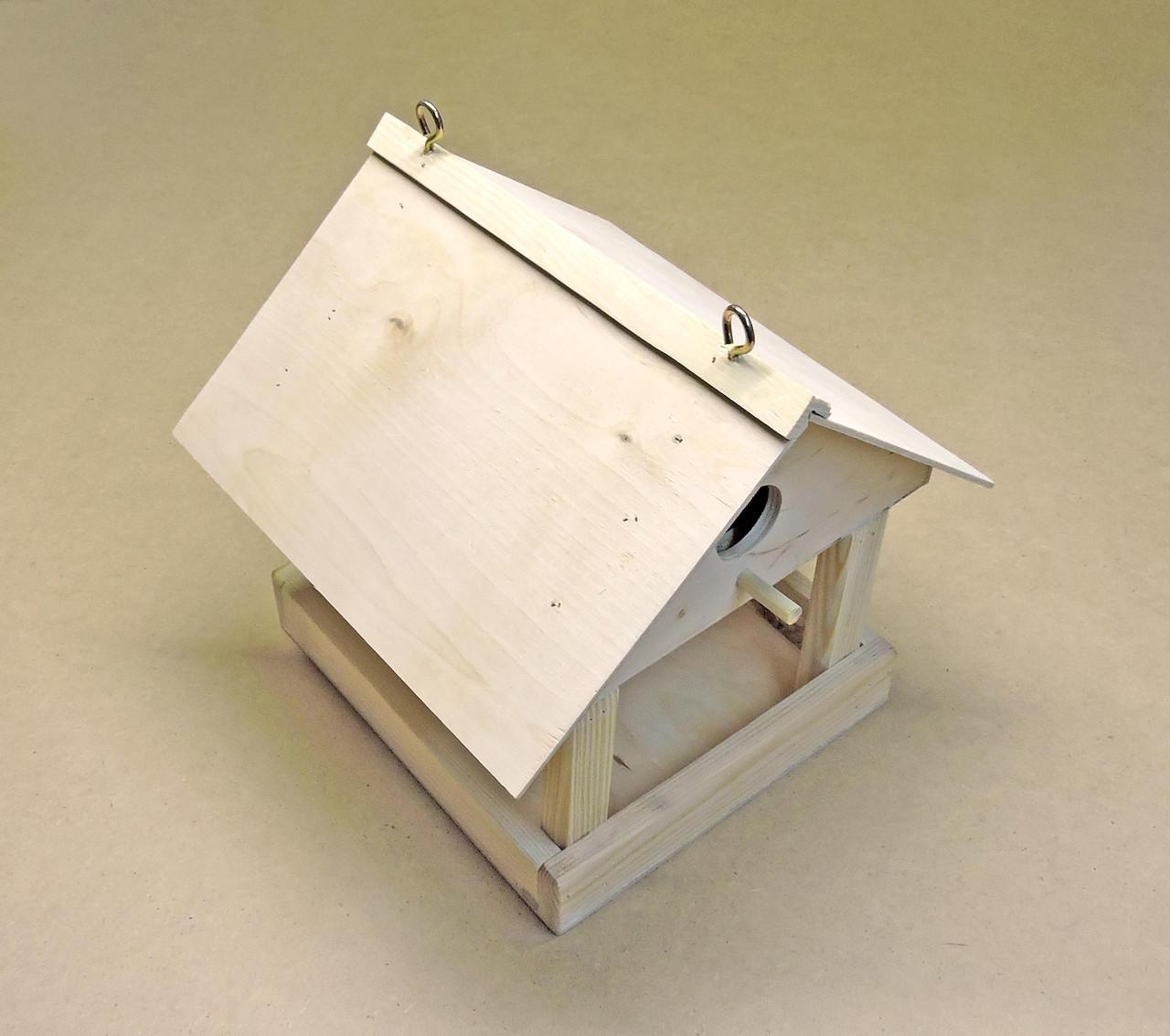 Годівниця зі шпаківнею з дерева Горіхвістка (КСЧ-000100) - фото 5