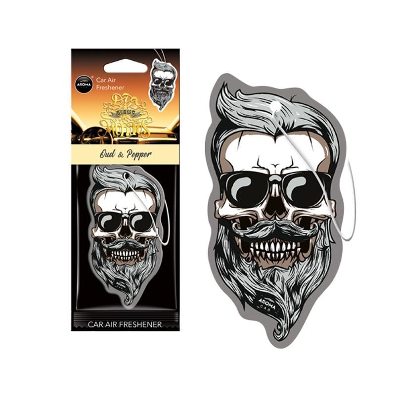 Ароматизатор Aroma Car Cellulose Dia De Los Muertos Oud Pepper Skull (45330)