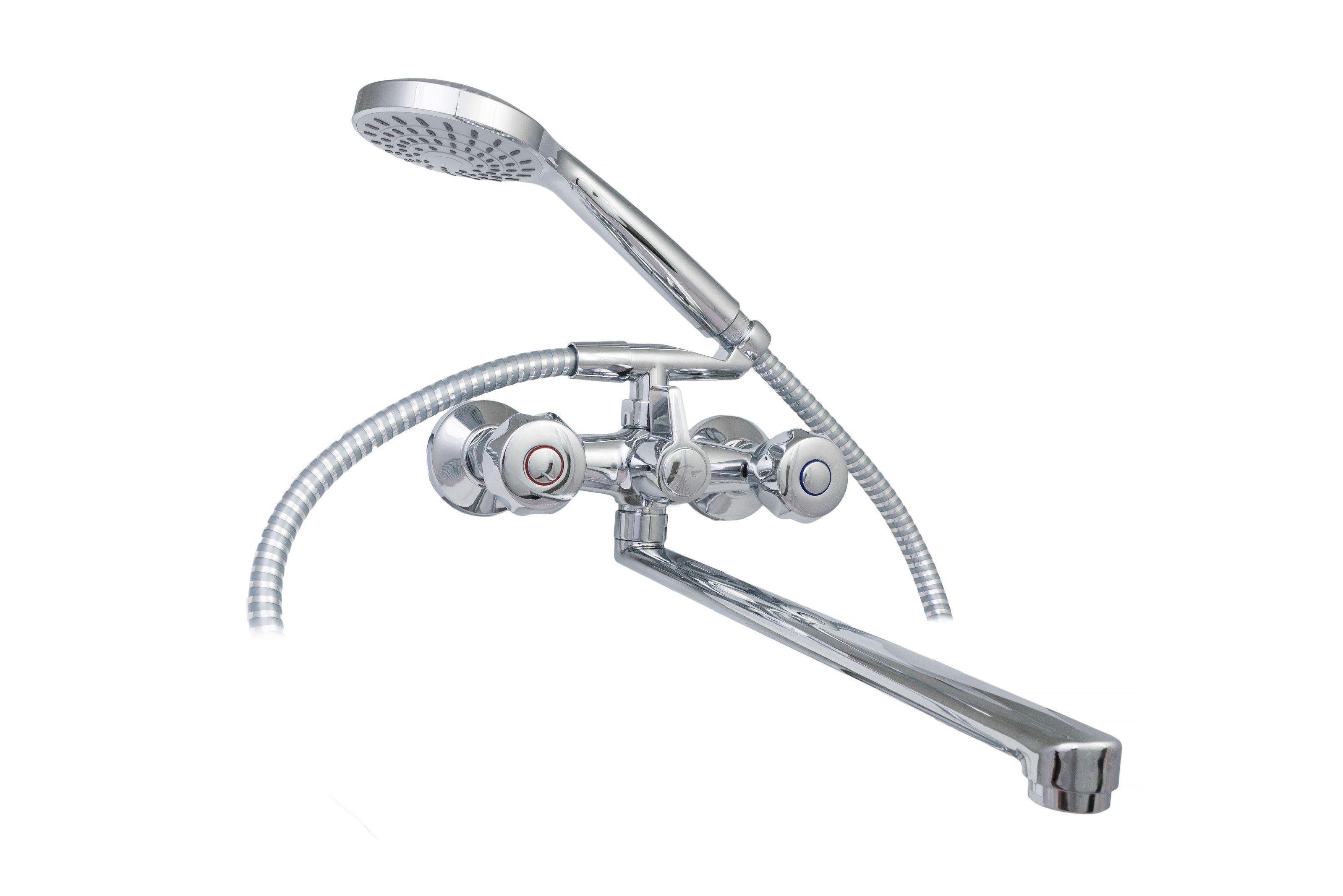 Змішувач для ванної KRONER Hamburg CV012067 двовентильний Хром (139127)