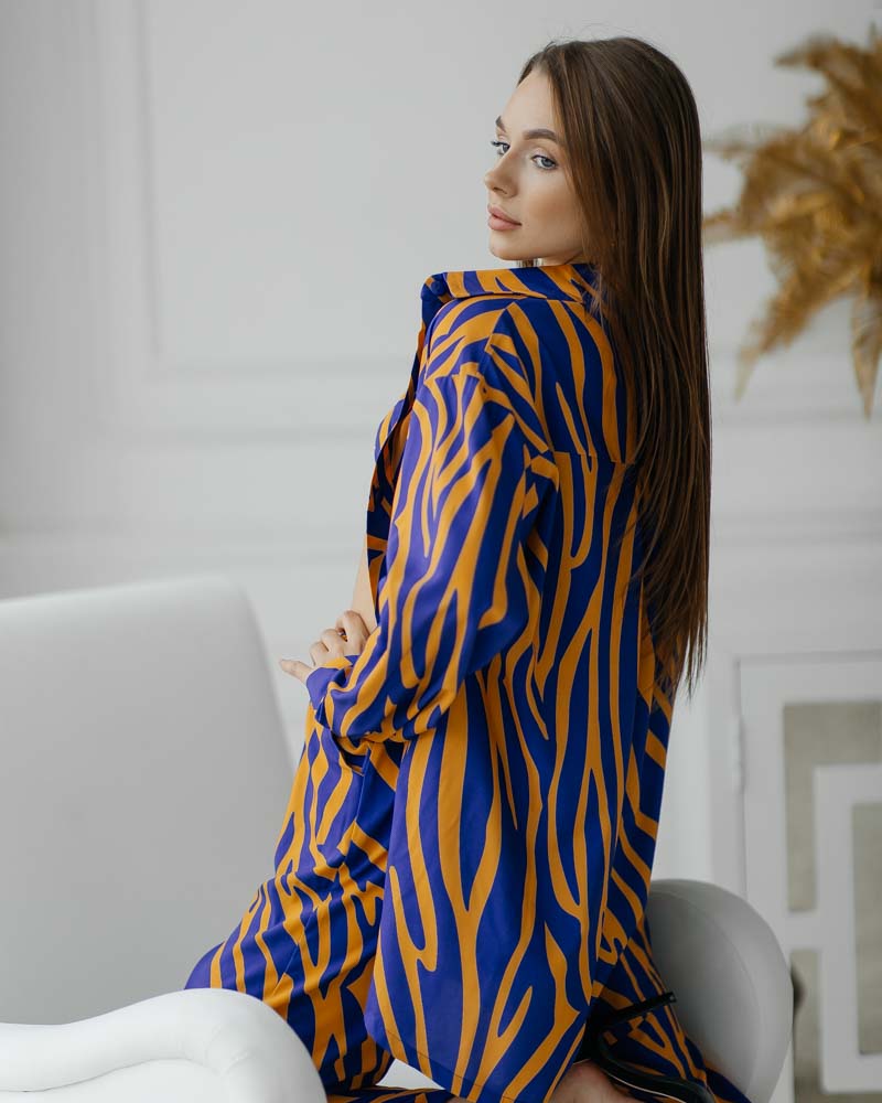 Піжама жіноча Модельєр 7748 р. 44 Синьо-жовтий (11521) - фото 6 Піжама жіноча Модельєр 7748 р. 44 Синьо-жовтий (11521) - фото 6