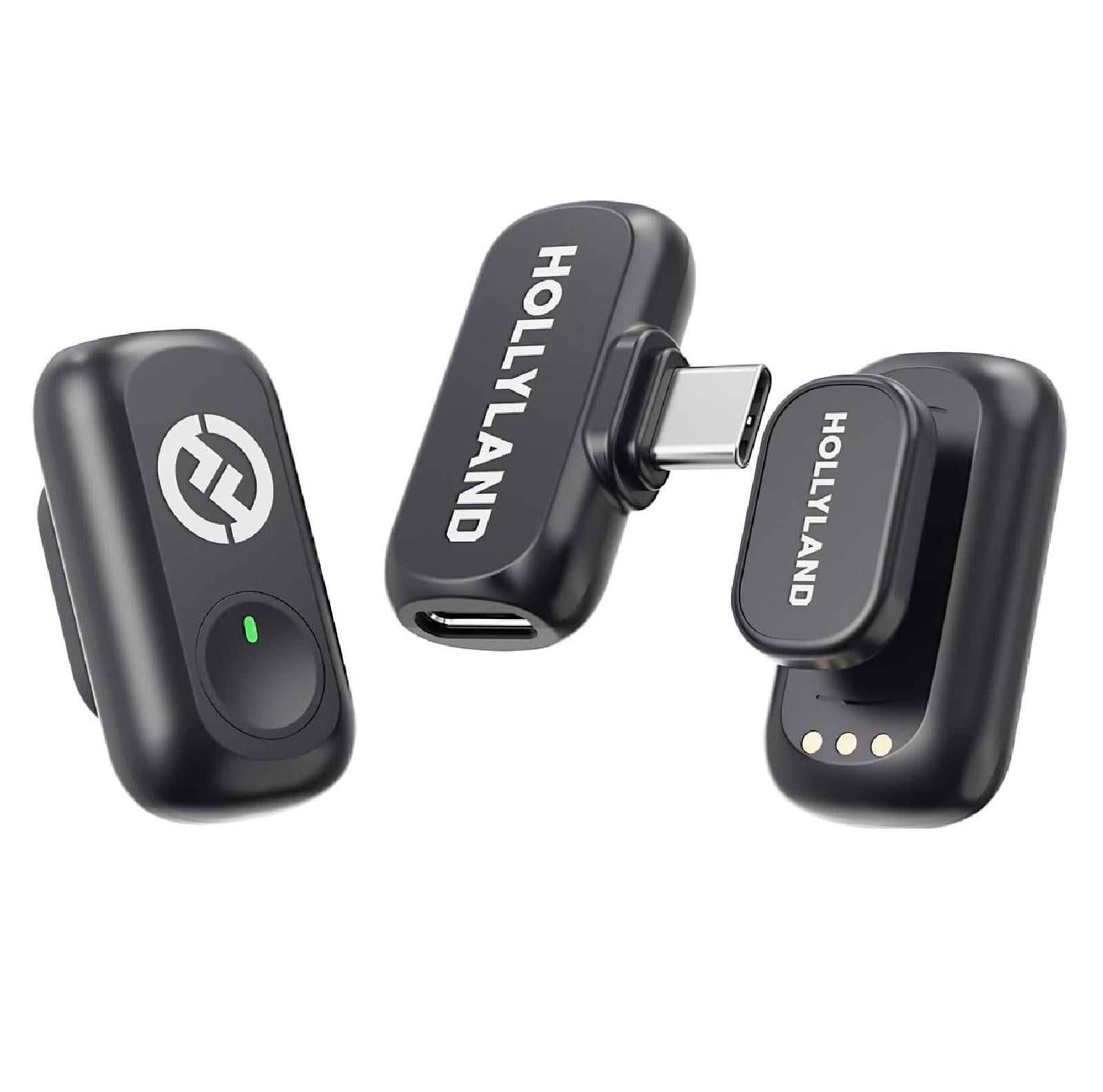 Мікрофон петличний Hollyland Lark A1 Mini Duo USB Type-C black для iPhone/Android бездротовий професійний 2 шт. (52014)