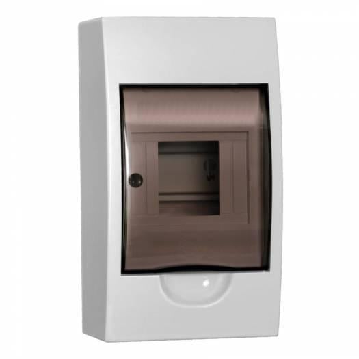 Щит распределительный УЭК ЩРН-П 4 модуля пластик 140х150х100 мм Прозрачный (MKP12-N-04-1-U) Щит распределительный УЭК ЩРН-П 4 модуля пластик 140х150х100 мм Прозрачный (MKP12-N-04-1-U)