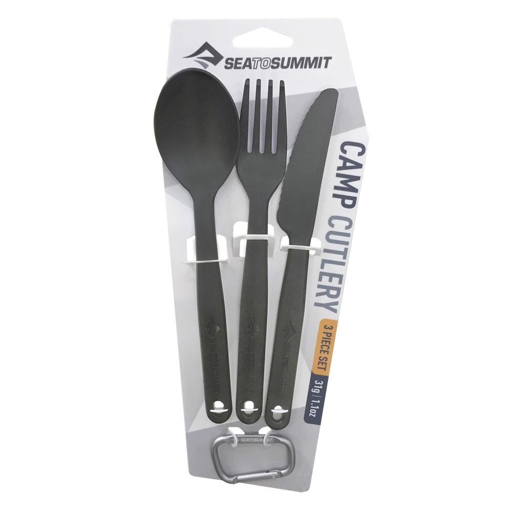 Набір столових приборів Sea To Summit Camp Cutlery Set Charcoal (1033-STS ACUTLCH)