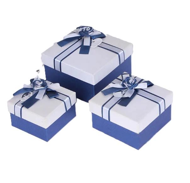 Набір подарункових коробок Stenson R33319B Grand 3 шт. Blue