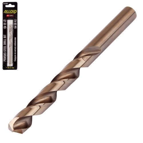 Свердло по металу Alloid Pro кобальтове 10,5 мм Р6М5К5 - фото 1