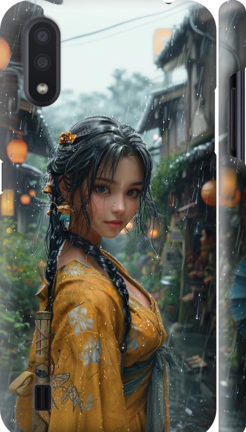 Чехол на Samsung Galaxy A01 A015F Anime-girl (6133m-1842-42517)