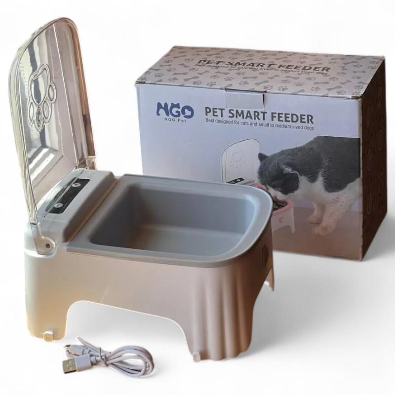 Кормушка с таймером для кошек и собак 600 мл