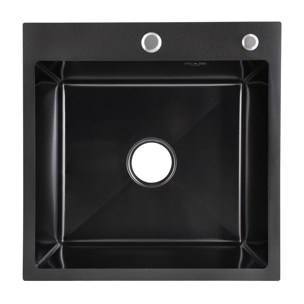 Мийка для кухні інтегрована Lidz Handmade H5050HB Decor Black PVD Honeycomb 2,5/0,5 мм (48369 )