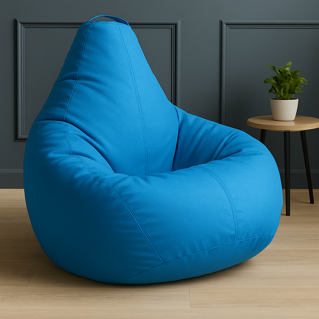 Кресло-мешок без внутреннего чехла SOFTLAND 110х80 см Голубой (KM_030) - фото 1 Кресло-мешок без внутреннего чехла SOFTLAND 110х80 см Голубой (KM_030) - фото 1
