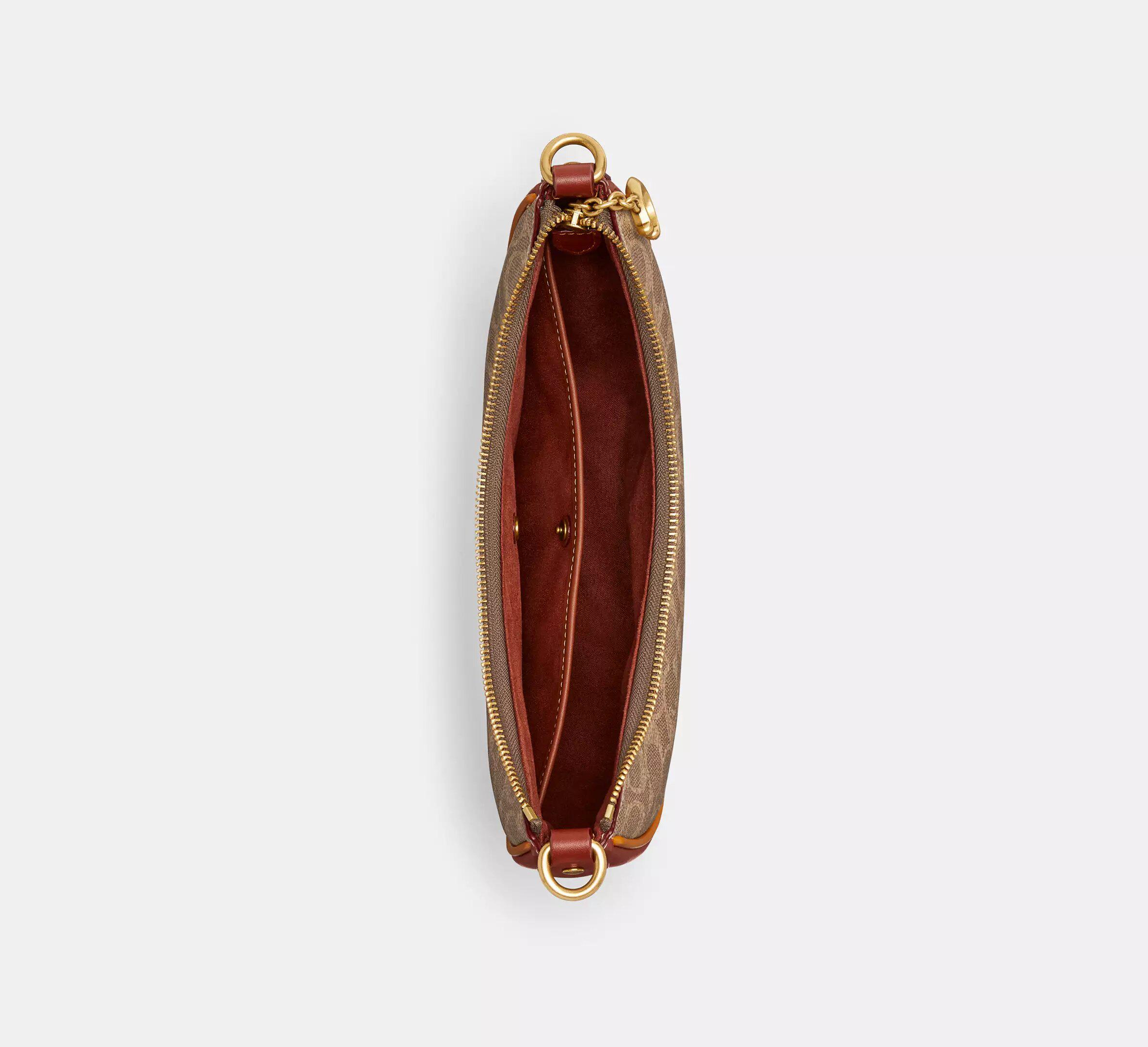 ᐉ Женская сумка Coach Mira Shoulder Bag In Signature Canvas Brown