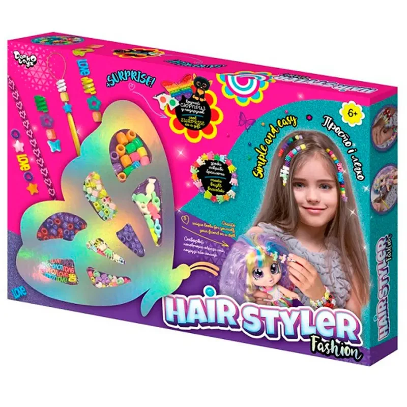 Набір для створення прикрас Danko Toys Hair Styler Fashion Метелик (HS-01-03)