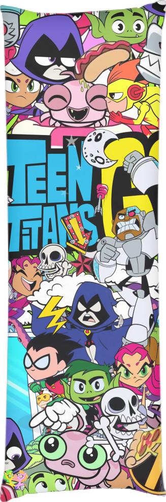Подушка дакимакура Teen Titans Go 50x150 см (13549597)