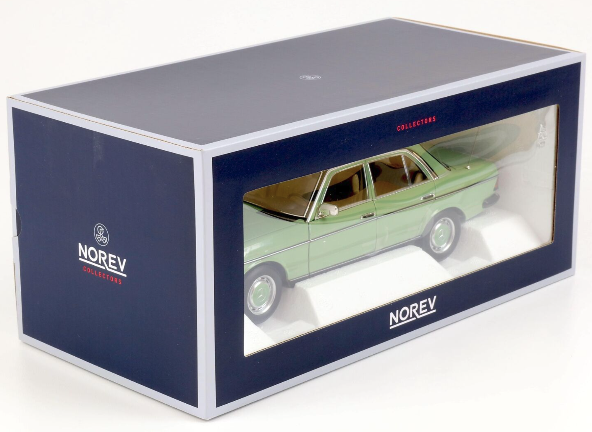 Модель автомобіля Norev 1:18 Mercedes-Benz 200 W123 Limousine Light Green (183796) - фото 6