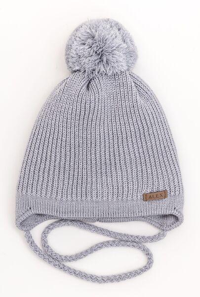 Шапка дитяча для хлопчиків Вуді D856 бавовна 40-44 см Сірий