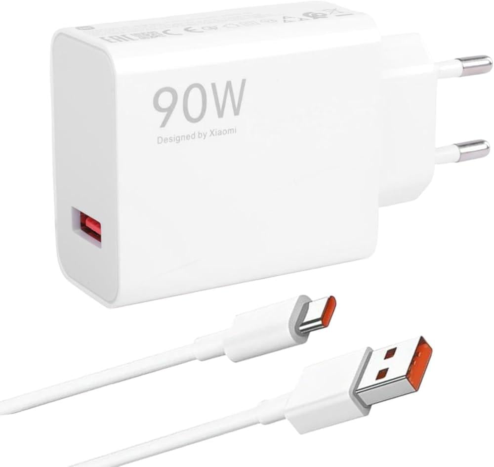Комплект быстрой зарядки с кабелем USB Type-C 90 Вт Белый