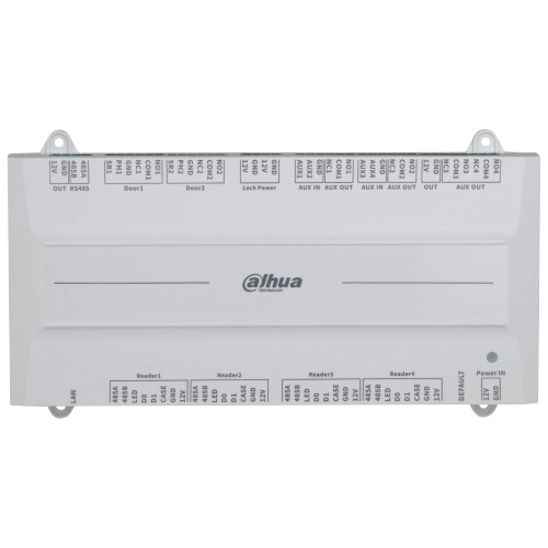 Контроллер доступа Dahua DHI-ASC4202B-D для 2 дверей с PoE/DC и интерфейсами RS-485/Wiegand Белый (06a34d87)