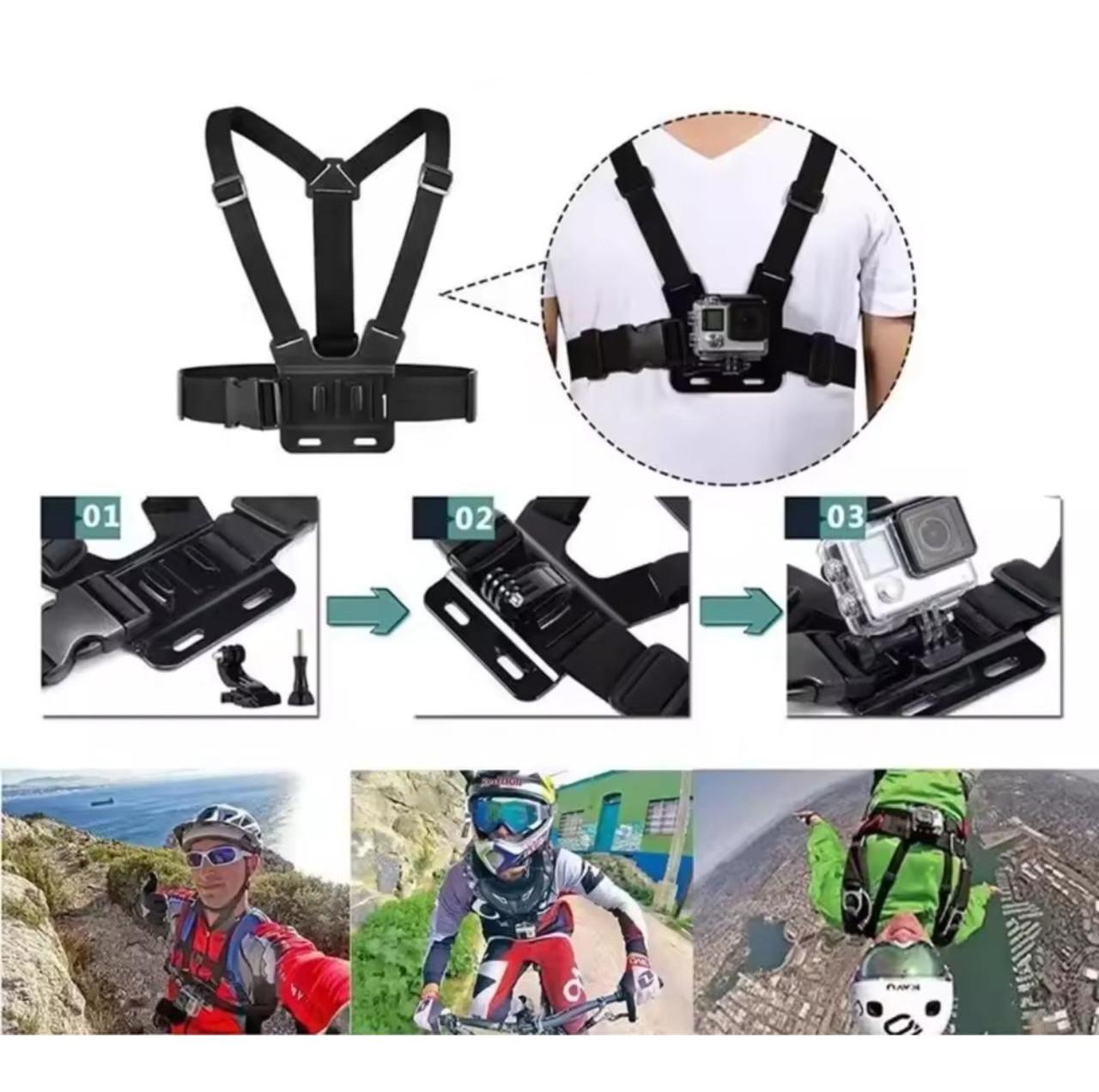 Набор аксессуаров для экшн-камеры GoPro/DJI/Osmo Insta360/SJCAM/EKEN/Xiaomi (2615537679) - фото 5