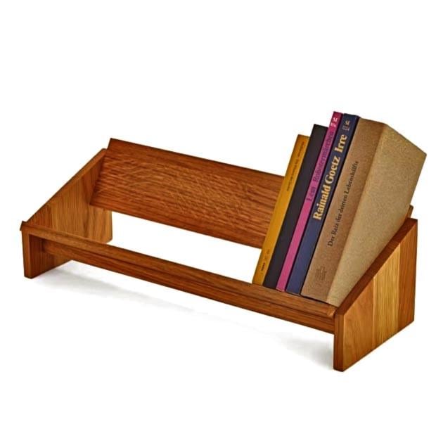 Полка книжная настольная из дерева Леорель Охра (КПА-013804)