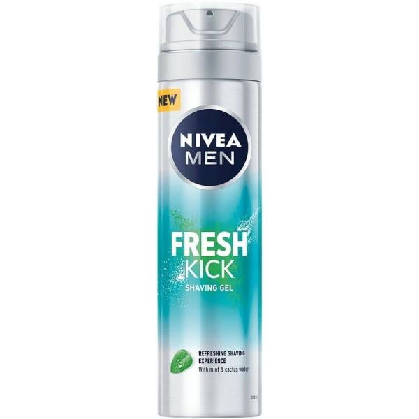 Гель для бритья Nivea Men Fresh Kick 200 мл