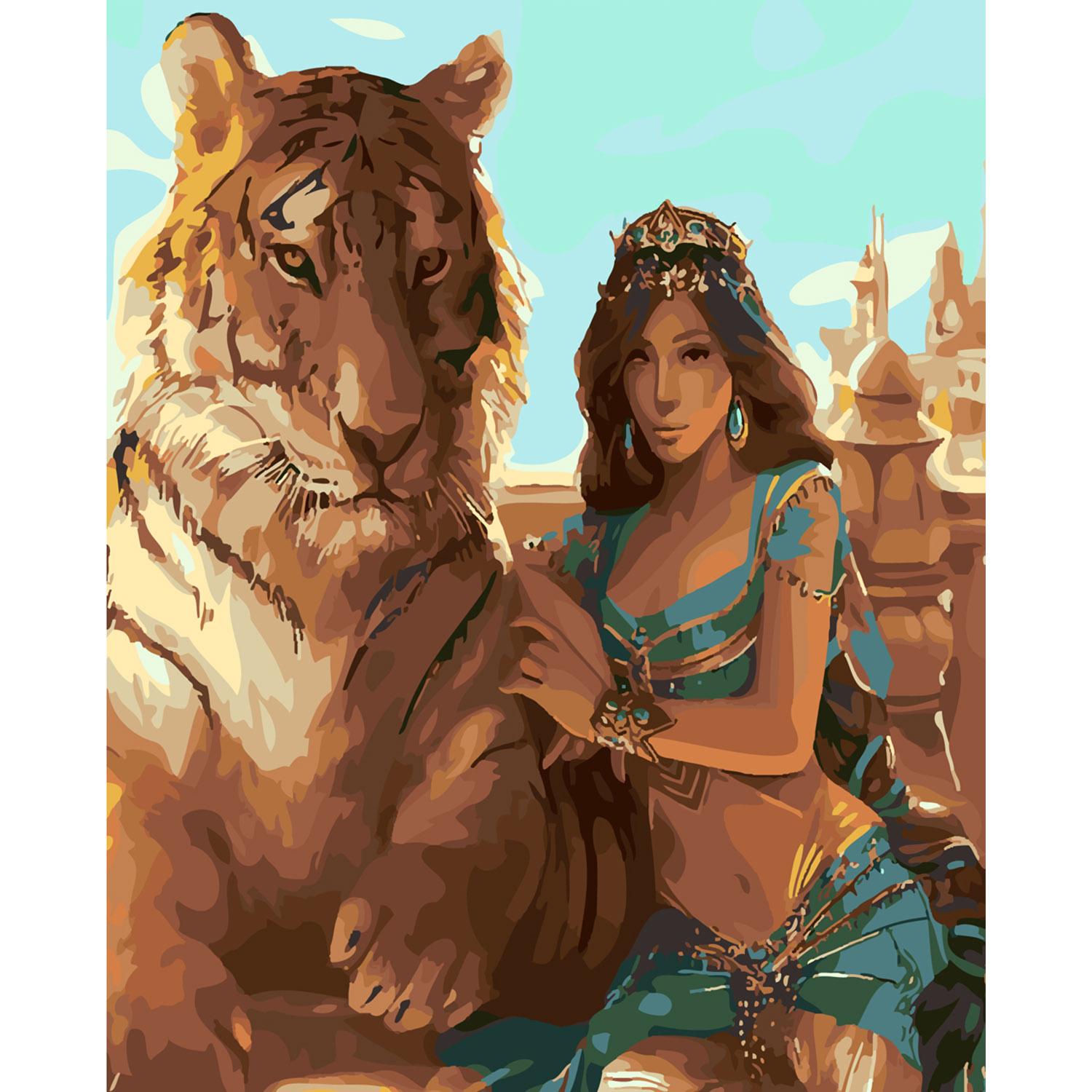 Картина по номерам Strateg Защитник 40х50 см (SY6228)