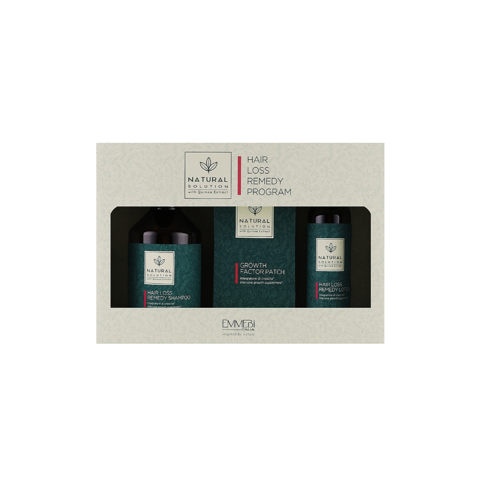 Набір Emmebi Italia Natural Solution Hair Loss Remedy Programm "Контроль втрати волосся" 400 мл (10722)
