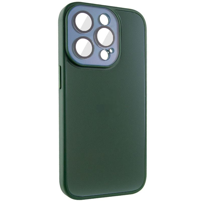 Противоударный Чехол TPU+Glass Sapphire Midnight для Apple iPhone 12 Pro (6.1") Зеленый / Forest green - фото 2