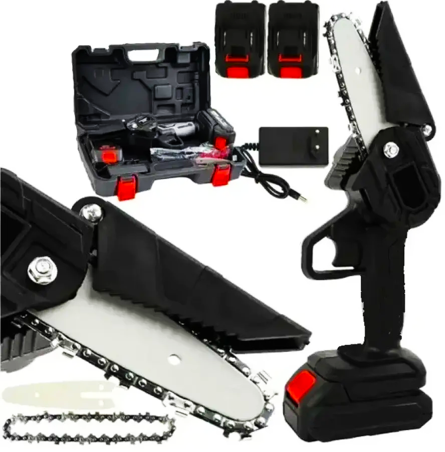 Сучкорез для обрезки деревьев Mini Electric Chainsaw 2 АКБ 6" в кейсе (23451772) - фото 2 Сучкорез для обрезки деревьев Mini Electric Chainsaw 2 АКБ 6" в кейсе (23451772) - фото 2
