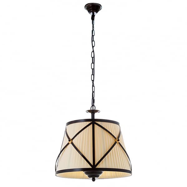 Люстра подвесная Flora с белым абажуром (FN016/3)