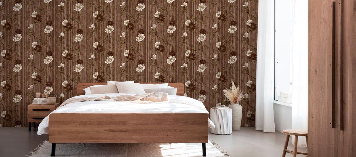 Шпалери паперові Континент Естель Коричневий (1378) - фото 2 Шпалери паперові Континент Естель Коричневий (1378) - фото 2