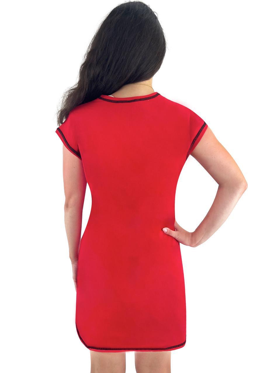 Туника женская летняя 289 р. 48/50 Красный (1846868704) - фото 2