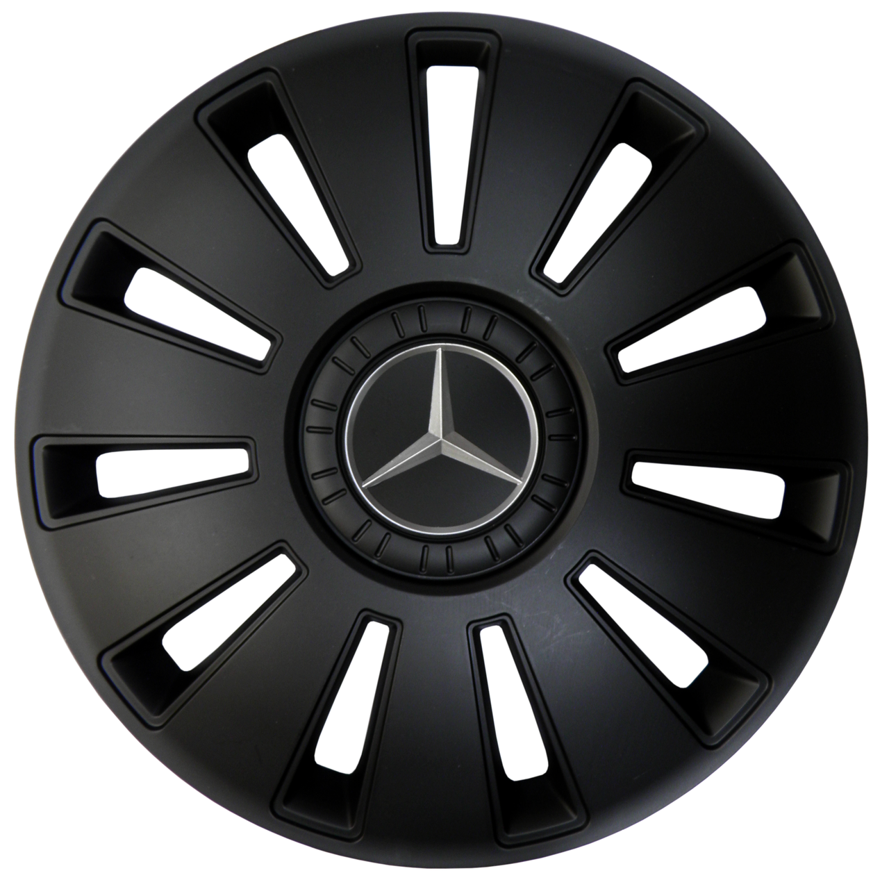 Ковпаки автомобільні Mercedes R15" 4 шт. Чорний (r15mer-ch) - фото 1