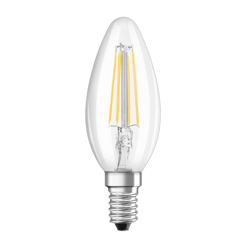 Лампа филаментная Osram LED CL B60 6,5W 220V 806lm 4000K E14 DIM 35x100 мм свеча (4058075750005)