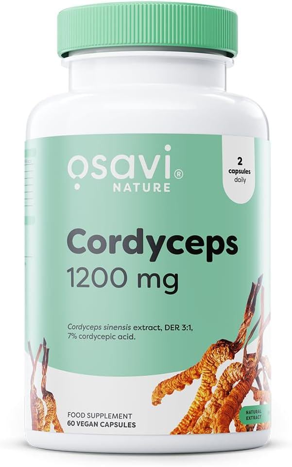 Кордицепс Osavi Cordyceps 1200 mg vegan 60 caps