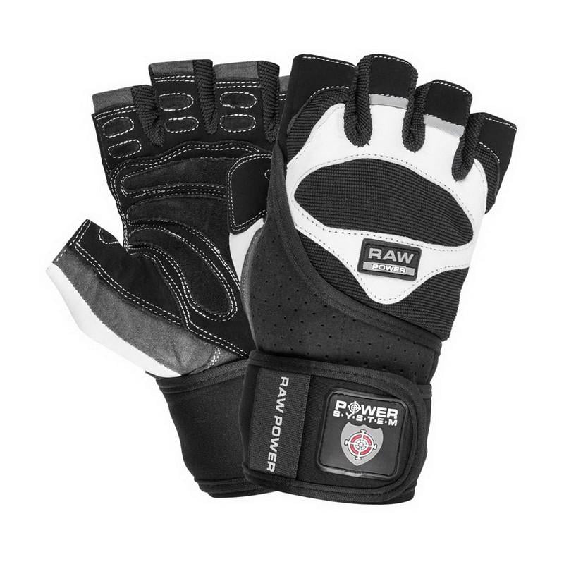 Перчатки для тренировок Power System Raw Power Gloves 2850WB L White/Black (22076-01)