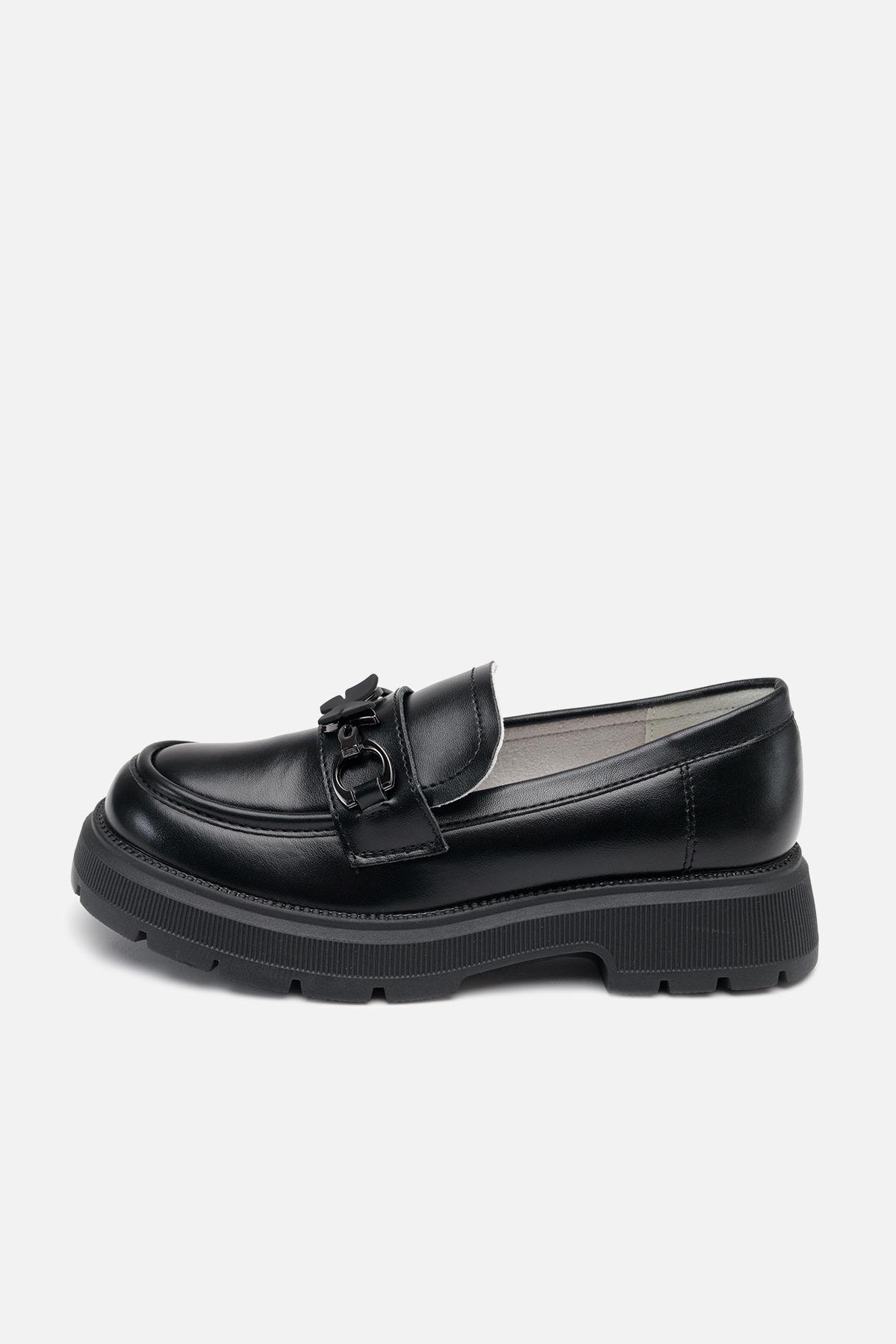 Туфлі на плоскій підошві для дівчинки р. 30 Чорний (SKT001006035)