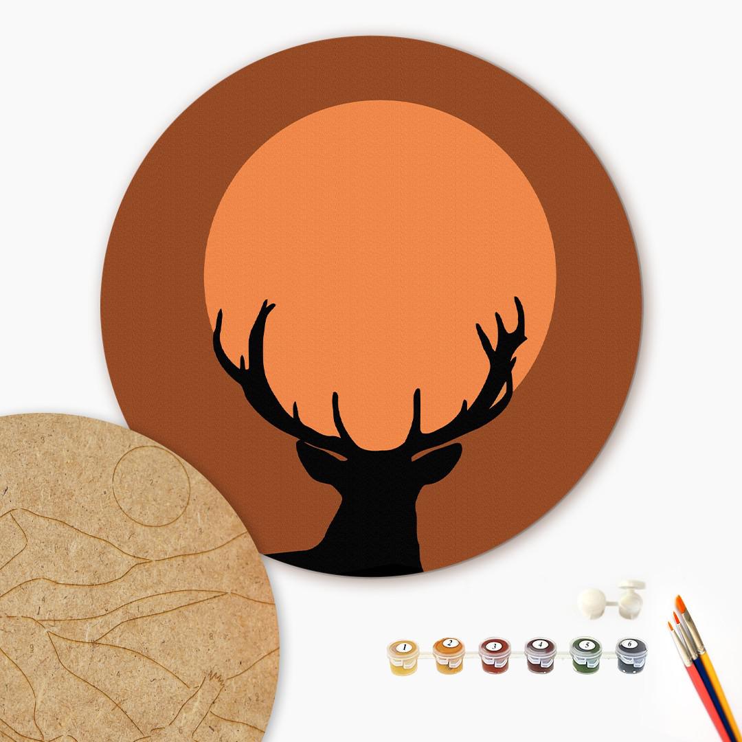 Картина по номерам Brushme Лесной мудрец 25 см (MDF25009)