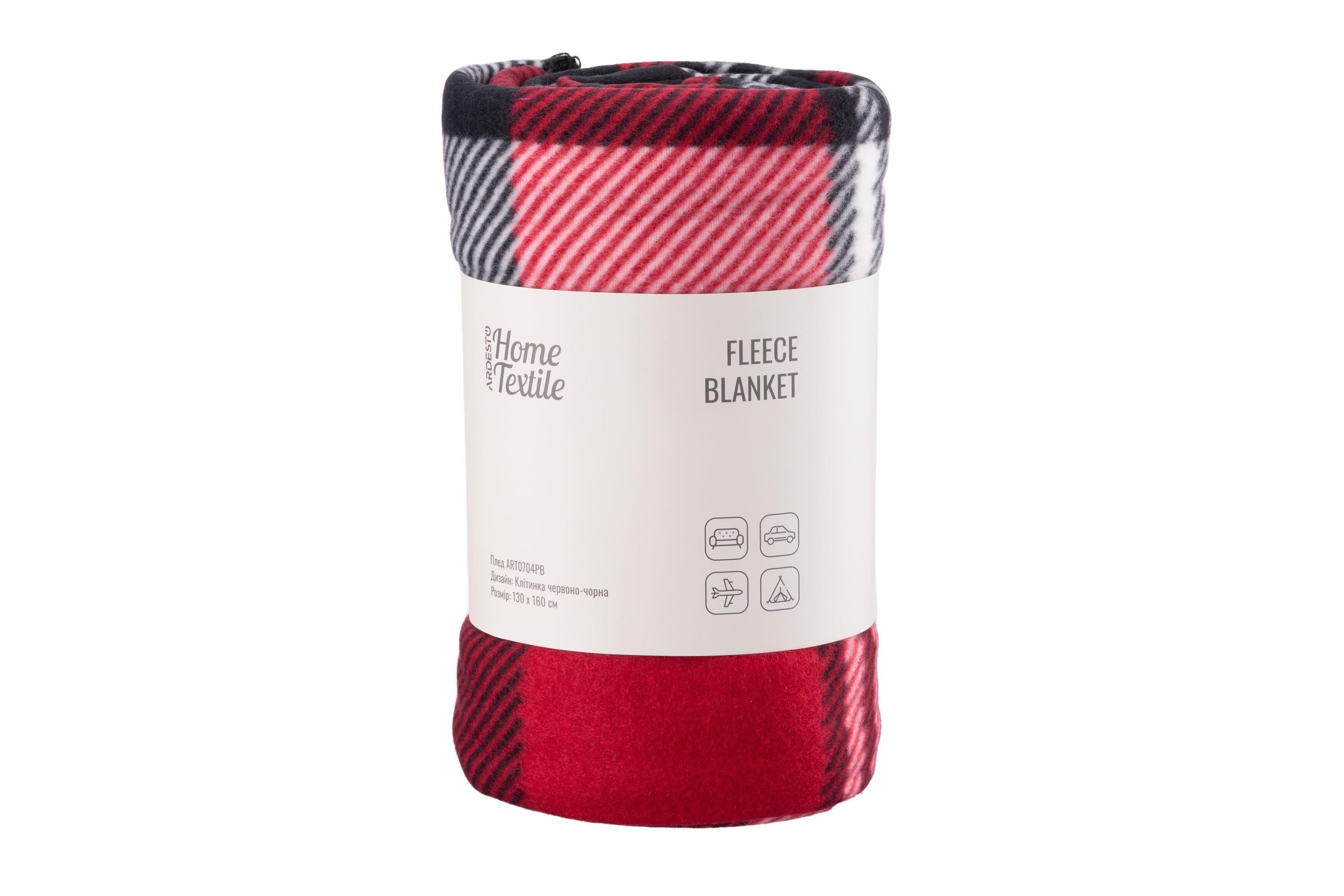 Плед Ardesto Fleece Клеточка 130x160 см Красно-черный (ART0704PB) Плед Ardesto Fleece Клеточка 130x160 см Красно-черный (ART0704PB)