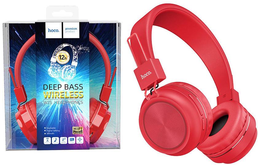 Гарнитура стерео Bluetooth Hoco W25 Red (37265) Гарнитура стерео Bluetooth Hoco W25 Red (37265)